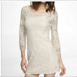 NWT Express Double Layer Long Sleeve Mini Dress